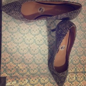 Calvin Klein Animal Print Heels New